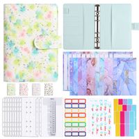 New Simple Cartoon Small Floral Leather Binder Diary sku image 5