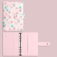 New Simple Cartoon Small Floral Leather Binder Diary sku image 4