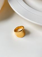 Vergoldete Ringe Aus Edelstahl, Einfarbig, Einfarbig main image 5