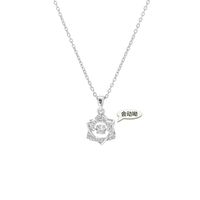 Elegant Stern Titan Stahl Kupfer Überzug Inlay Künstlicher Diamant Halskette Mit Anhänger sku image 2