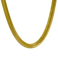 Commute Solid Color Titanium Steel Plating Gold Plated Necklace main image 5
