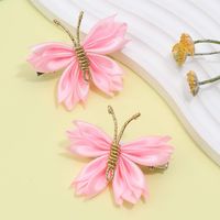 Fashion Butterfly Cloth Hair Clip 1 Pair sku image 9