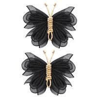 Fashion Butterfly Cloth Hair Clip 1 Pair sku image 5