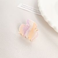 Simple Style Solid Color Arylic Hollow Out Hair Claws sku image 4