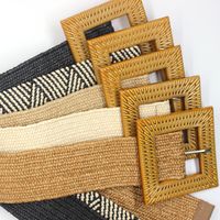 Basic Simple Style Square Straw Women's Woven Belts main image 5