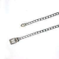 Exaggerated Punk Solid Color Alloy Metal Women's Chain Belts main image 4