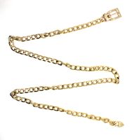 Exaggerated Punk Solid Color Alloy Metal Women's Chain Belts main image 3