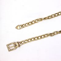 Exaggerated Punk Solid Color Alloy Metal Women's Chain Belts main image 2
