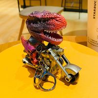 Cool Style Dinosaur Plastic Unisex Bag Pendant Keychain sku image 3