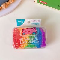 Cute Solid Color Cloth Rubber Band 1 Set sku image 1
