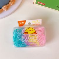 Cute Solid Color Cloth Rubber Band 1 Set sku image 3