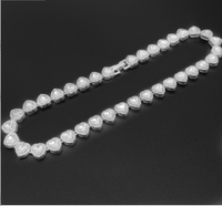 Original Design Einfarbig Künstlicher Diamant Legierung Großhandel Halskette sku image 8