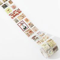Mocard Stamp Waste Discharge Tape Natural Post Office Series Retro Diy Journal Decorative Source Material Stickers 8 Types Selection sku image 1