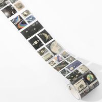 خرسانة ختم مومو ، شريط النفايات ، سلسلة مكتب البريد الطبيعي ، ملصقات مواد الديكور الخطي الرجعية Diy ، 8 خيارات sku image 6