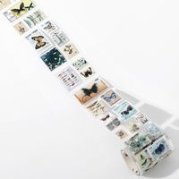 خرسانة ختم مومو ، شريط النفايات ، سلسلة مكتب البريد الطبيعي ، ملصقات مواد الديكور الخطي الرجعية Diy ، 8 خيارات sku image 2