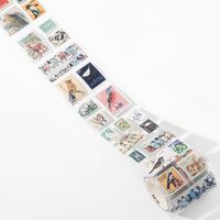 Mocard Stamp Waste Discharge Tape Natural Post Office Series Retro Diy Journal Decorative Source Material Stickers 8 Types Selection sku image 3