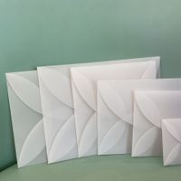 Vintage Translucent Frosted Diy Envelope Invitations sku image 2