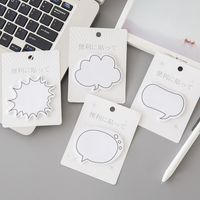 Creative Simple Japanese Dialog Box Series Sticky Notes Explosion Hand Account Fresh Message Memo Note Sticker Mark main image 1