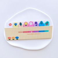 Japan And South Korea Stationery Cute Regimented Rows Notes Sticky Notes Notes Left Note Sticker Stick Label Learning Classification Notes sku image 3