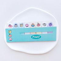 Japan And South Korea Stationery Cute Regimented Rows Notes Sticky Notes Notes Left Note Sticker Stick Label Learning Classification Notes sku image 7