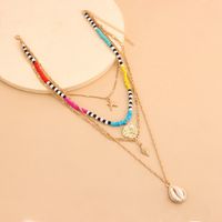 Simple Style Starfish Gold Plated Alloy Wholesale Necklace main image 3