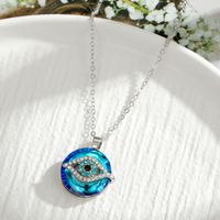 Classic Style Eye Artificial Gemstones Alloy Wholesale Pendant Necklace sku image 2