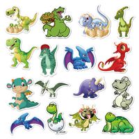50 Sheets / A Pack Of Dinosaur Series Cartoon Tyrannosaurus Rex Graffiti Stickers main image 5