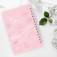Cute Cartoon Drawing Simplified Planner A5 Coil Notebook main image 3