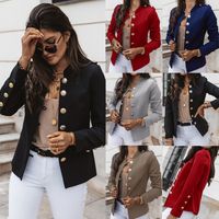 Women's Coat Long Sleeve Blazers Business Solid Color main image 1
