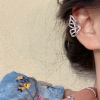 1 Pair Fairy Style Korean Style Butterfly Inlay Alloy Rhinestones Ear Cuffs main image 2