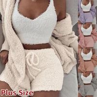 Women's Casual Color Block Nylon Cotton Blend Polyester Shorts Sets main image 1