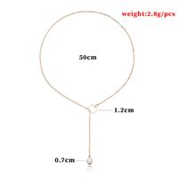 Commute Solid Color Gold Plated Alloy Wholesale Pendant Necklace main image 2