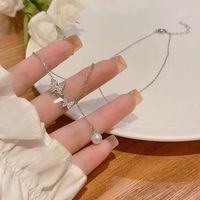 Elegant Lady Geometric Heart Shape Bow Knot Titanium Steel Copper Plating Inlay Zircon Pendant Necklace sku image 28