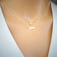 Commute Starfish Gold Plated Alloy Wholesale Pendant Necklace main image 3