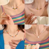 Simple Style Heart Shape Alloy Wholesale Necklace main image 1