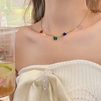 Simple Style Heart Shape Alloy Wholesale Necklace sku image 2