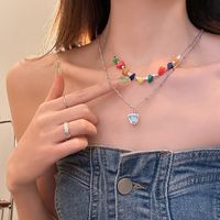 Simple Style Heart Shape Alloy Wholesale Necklace sku image 24