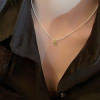 Commute Heart Shape Gold Plated Alloy Wholesale Necklace sku image 12