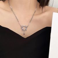 Commute Heart Shape Gold Plated Alloy Wholesale Necklace sku image 17
