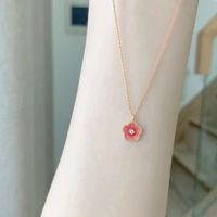 Commute Heart Shape Gold Plated Alloy Wholesale Necklace sku image 4