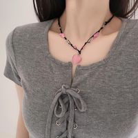 Commute Heart Shape Gold Plated Alloy Wholesale Necklace sku image 19