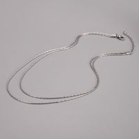 304 Stainless Steel IG Style Simple Style Layered Solid Color Layered Necklaces main image 4
