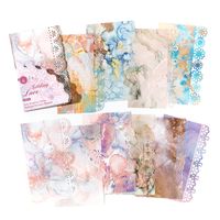 Mocard Notepad Lace Symphony Series Base Hollow Lace Journal Decorative Source Material 20 Pieces sku image 4