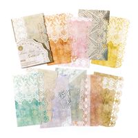 Mocard Notepad Lace Symphony Series Base Hollow Lace Journal Decorative Source Material 20 Pieces sku image 5