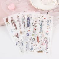Cartoon Journal Stickers Journal Diary Material Set Cute Girl Heart Mobile Phone Decoration Account And Paper Sticker/20 sku image 17