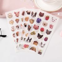 Cartoon Journal Stickers Journal Diary Material Set Cute Girl Heart Mobile Phone Decoration Account And Paper Sticker/20 sku image 6