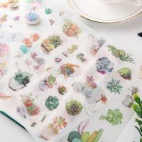 Cartoon Journal Stickers Journal Diary Material Set Cute Girl Heart Mobile Phone Decoration Account And Paper Sticker/20 main image 4