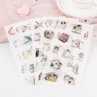 Cartoon Journal Stickers Journal Diary Material Set Cute Girl Heart Mobile Phone Decoration Account And Paper Sticker/20 sku image 16
