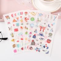Cartoon Journal Stickers Journal Diary Material Set Cute Girl Heart Mobile Phone Decoration Account And Paper Sticker/20 sku image 11