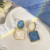 1 Pair Simple Style Butterfly Inlay Alloy Opal Ear Studs sku image 19